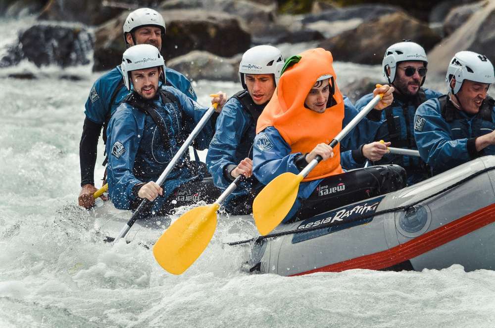 Sesia Rafting a Natural way to celebrate your bachelor party